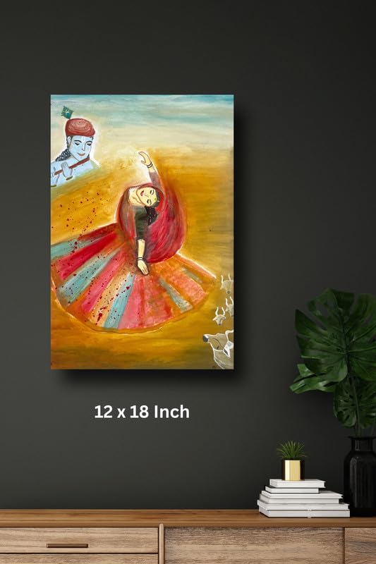 Art to Doors | Leela | Artist Dr Namrata Sharma | Vertical | Art Prints | Home Decor | Wall Decor | Gift Items | Wall Art | Canvas Frame