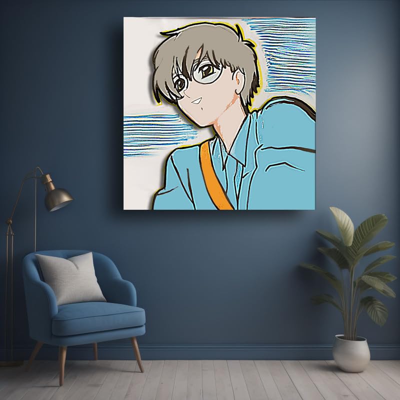 Art to Doors | Yuki | Artist Reeja Roy | Rectangle | Art Prints | Home Decor | Wall Art | Gift Items | Canvas Frame