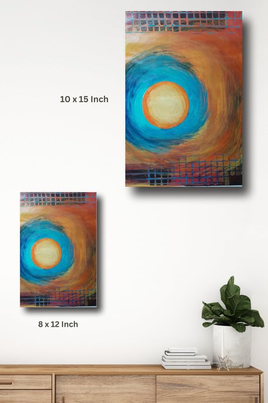 Art to Doors | Sun In Metro | Artist Ajay Pratap Singh Rathore | Rectangle | Art Print | Home Decor | Wall Decor | Gift Items | Canvas Frame