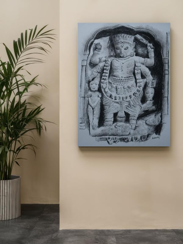 Art to Doors | Terracotta Kali Idol | Artist Avishek Nag | Vertical | Art Print | Home Decor | Wall Decor | Gift Items | Wall Art
