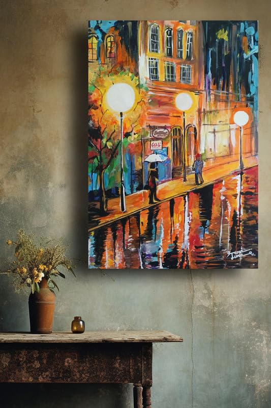 Art to Doors | Abstract Painting | Artist Tanvi Lunia | Vertical | Art Prints | Home Decor | Wall Decor | Gift Items | Wall Art | Canvas Frame