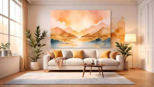 Canvas Art Prints for a Feel-warming All-White Interior