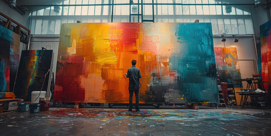 How to Make Large Abstract Art: Techniques and Tips