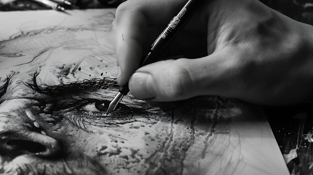 How to Use Charcoal for Dramatic Black-and-White Drawings