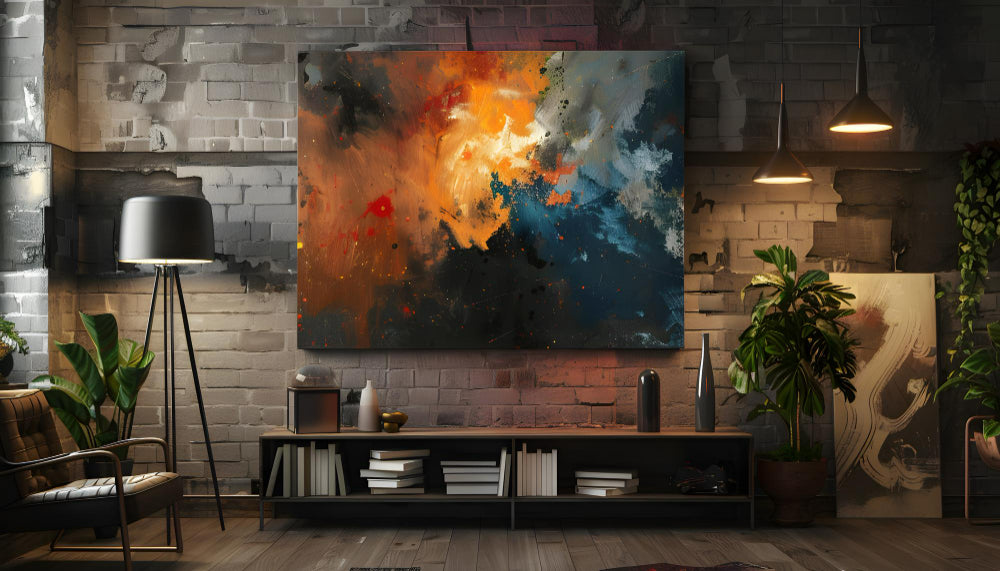 Use Canvas Paintings to add texture and layers to a room