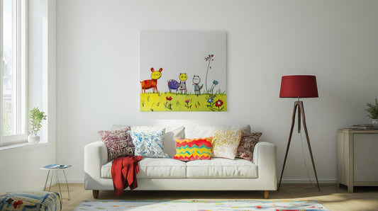 Best Canvas Wall Art for a Fun and Dynamic Playroom