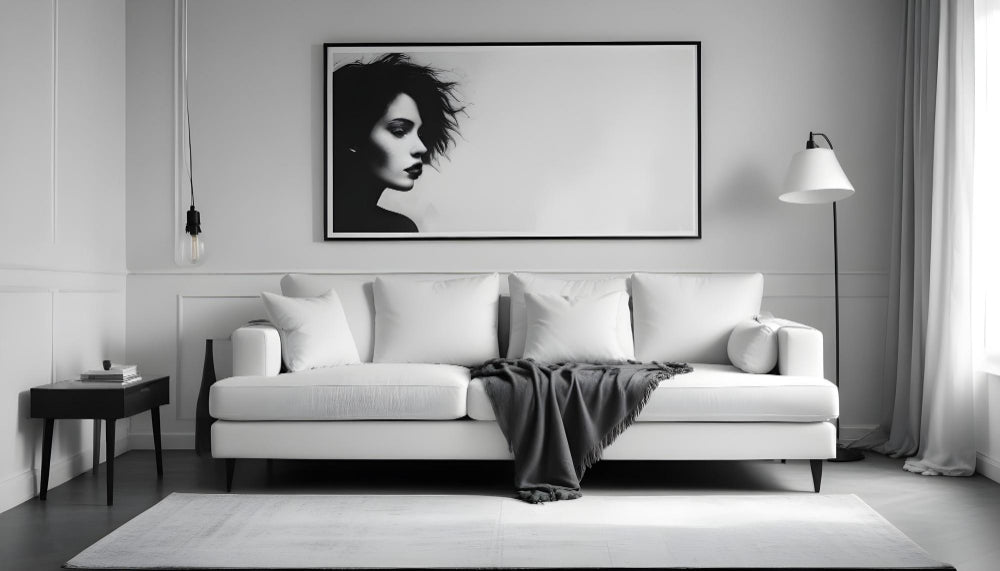 Adding texture to a room in monotony through canvas wall art