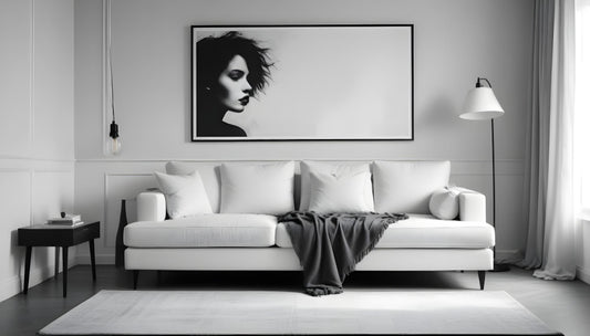 Adding texture to a room in monotony through canvas wall art