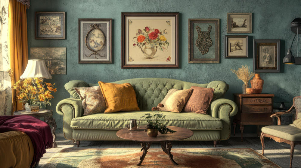 How to Pair Modern Art with Vintage Furniture: The Guide to a Timeless Space