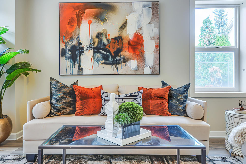 How to Decorate with Canvas Art Prints in an Open Concept Home
