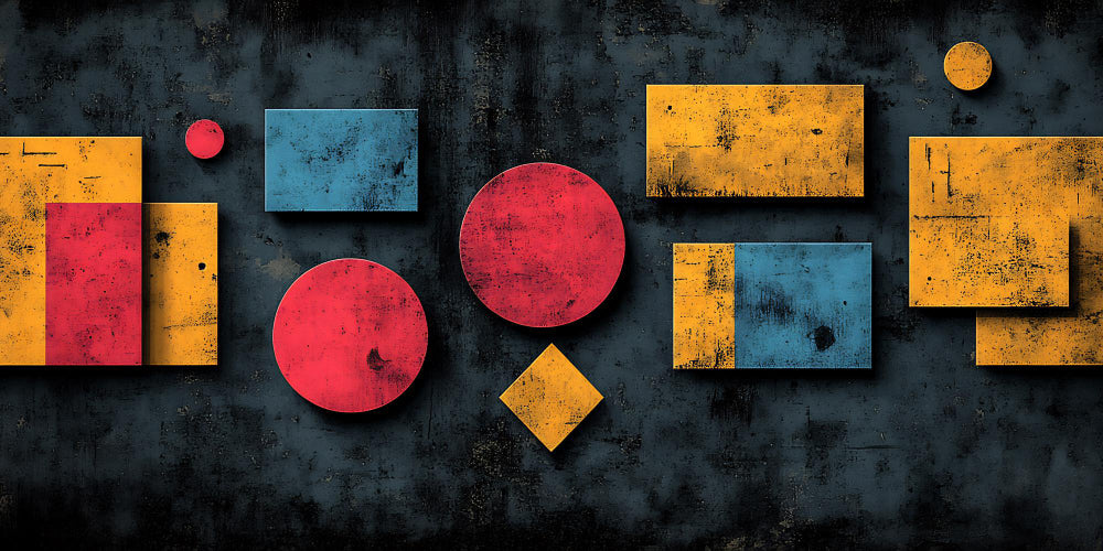 The application of geometric shapes in abstract art