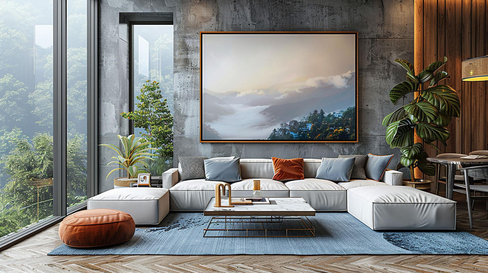 How to Style Oversized Canvas Art Prints for Dramatic Interiors