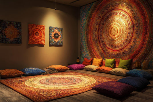 Teaching children to create their own mandala art is a beautiful process.