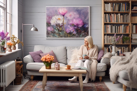 Using Canvas Art Prints for a Cozy Reading Nook