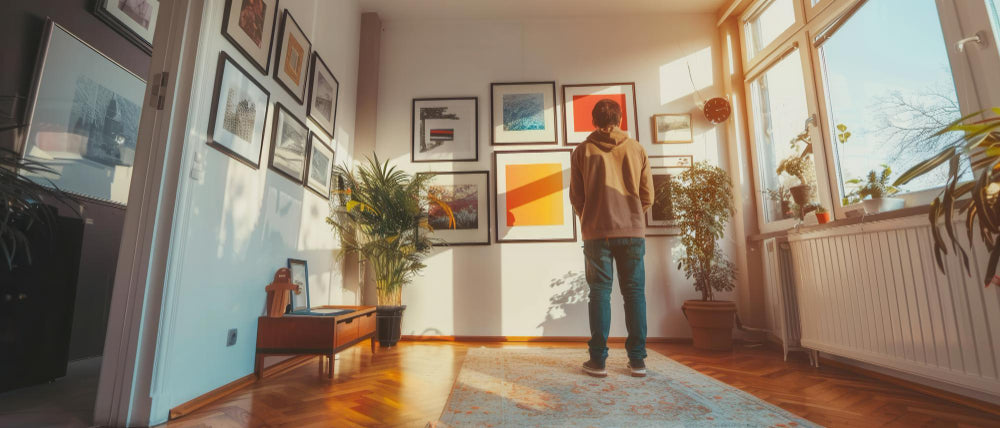 How to Create a Gallery Wall of Canvas Art Prints Affordable