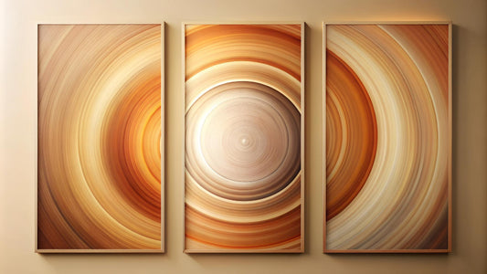 It is possible to achieve a balanced look by combining abstract and realistic canvas art.