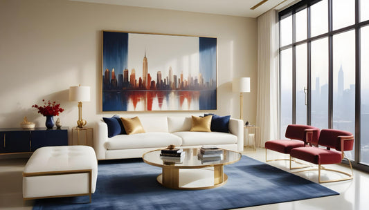 How to Style Canvas Art Prints in an Open Concept Living Space