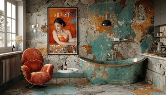 Design Statement: Dramatic large pieces in resin for strong interiors