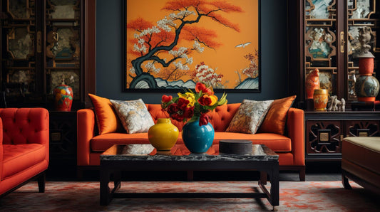 How to Mix Modern Artwork with Traditional Decoration