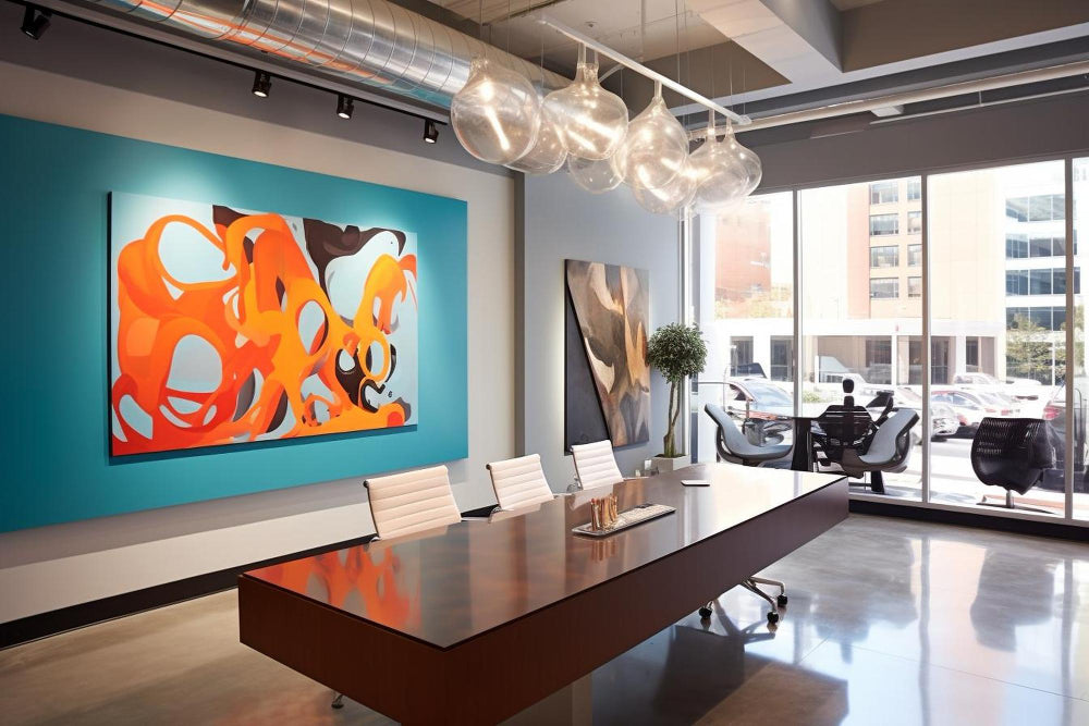 How to Display Modern Art in a Corporate Office