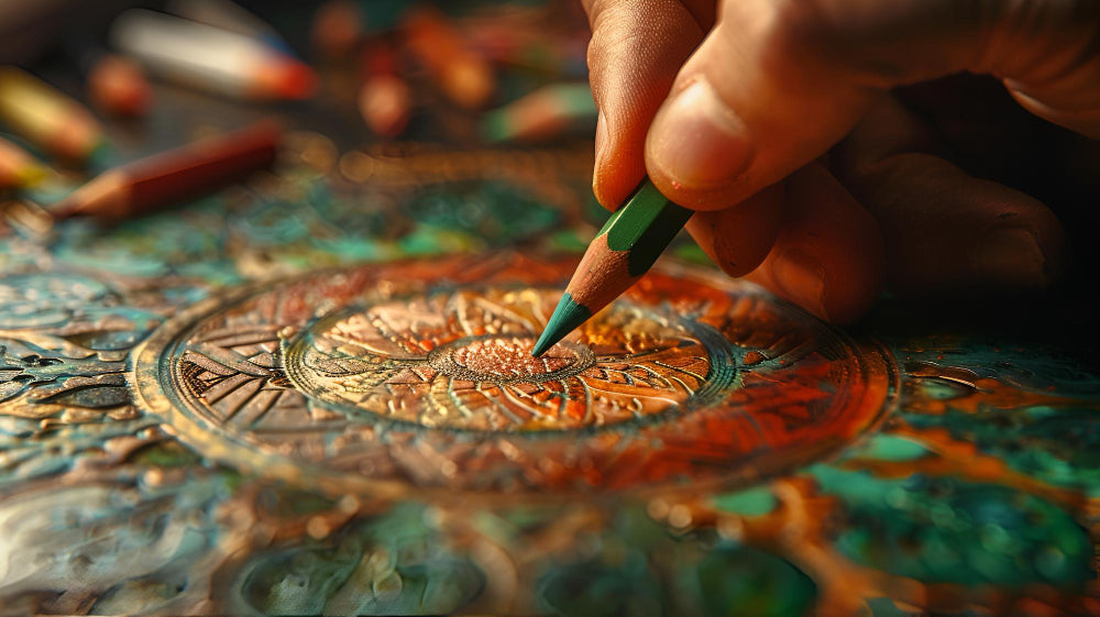 Blend traditional and modern techniques to create the mandala art