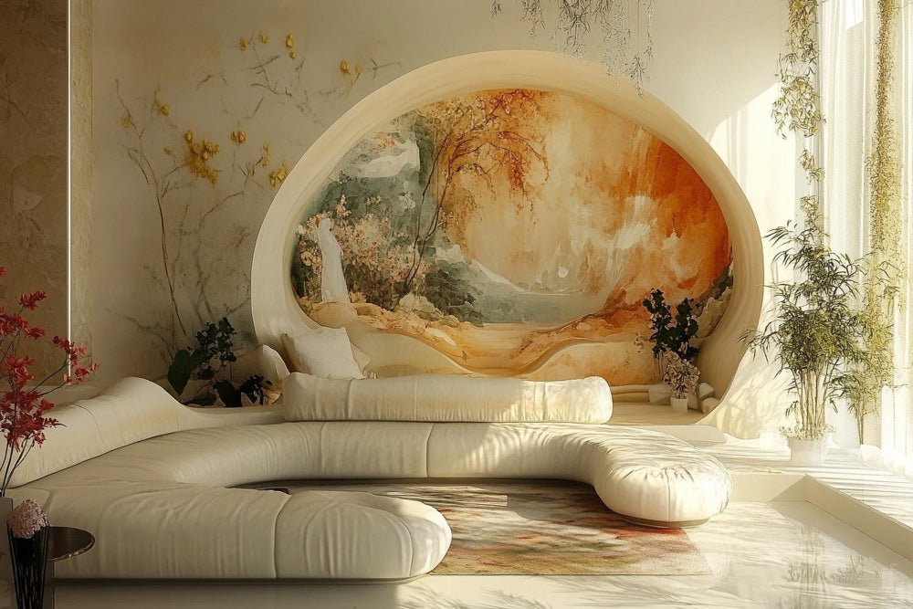 How to Use Abstract Art to Add a Pop of Color in Neutral Interiors