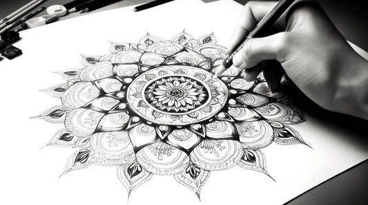 Black and White Mandala Canvas Wall Art as a Supportive of Minimalism