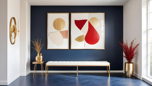 How to Balance a Large and Small Canvas Print Art Piece in One Space