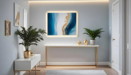 How to Style a Statement Canvas Art Piece in a Minimalist Space