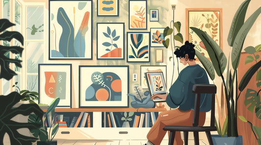 How to Arrange Canvas Wall Art in Small Cozy Nooks