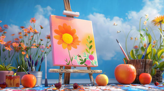 3D Effect by Using Resin Art on Canvas