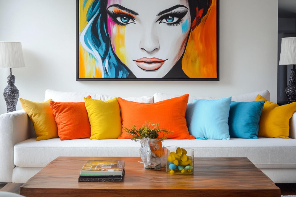 How to use canvas art prints to add a pop of color to your kitchen