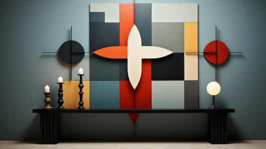 How to Create a Statement Wall with Abstract Art