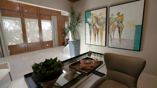 How to Hang Canvas Wall Art Around Windows for a Balanced Look