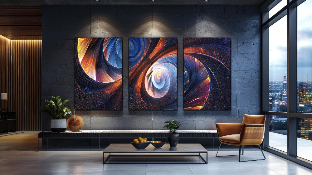 Canvas Art Prints for a Modern and Sleek Media Room