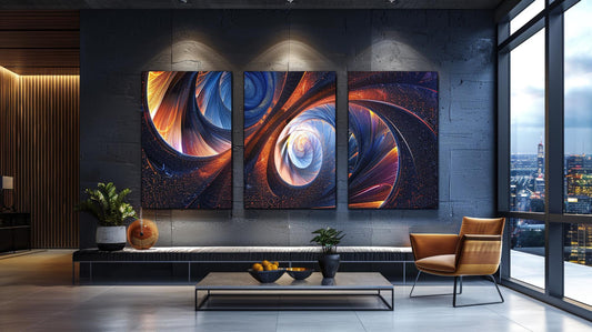 Canvas Art Prints for a Modern and Sleek Media Room