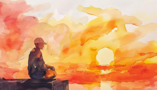 The use of abstract art to inspire peace and calmness