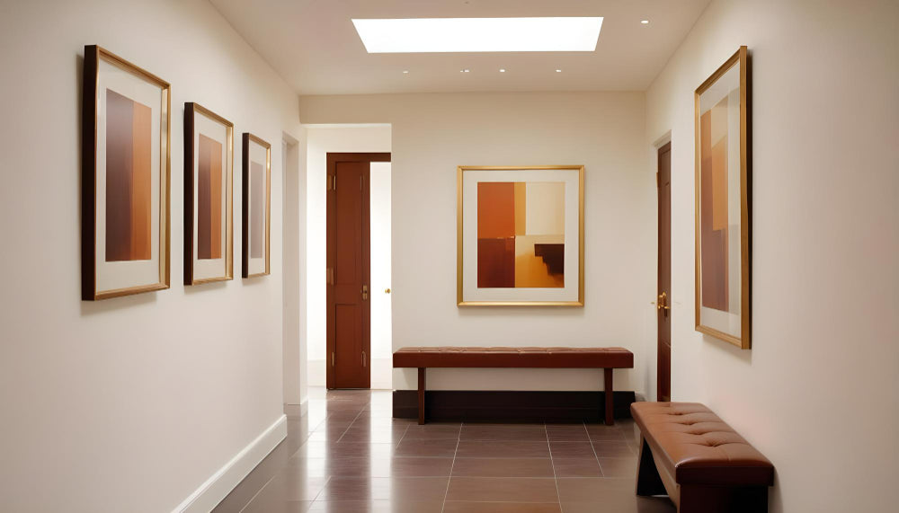 How to Display Canvas Art Prints in a Gallery-Style Hallway