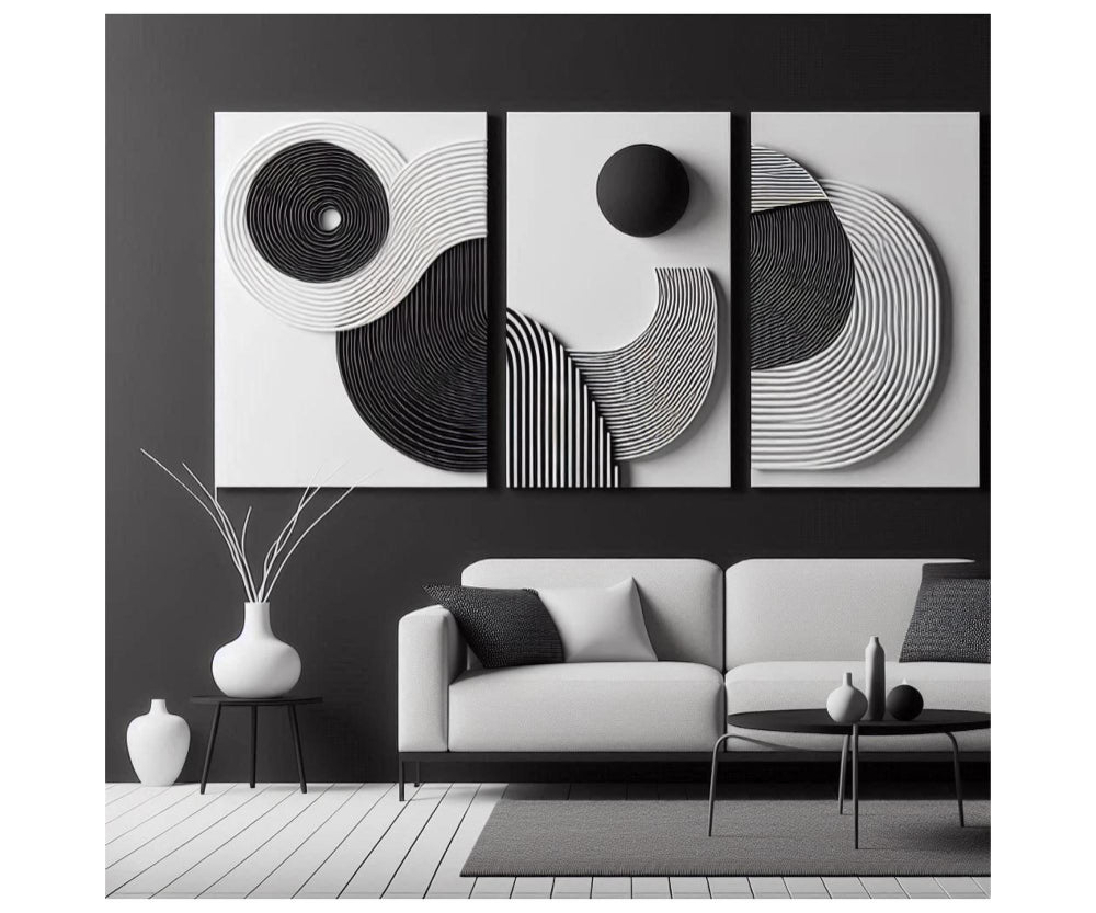 Canvas Art Prints for Clean Monochromatic Interior