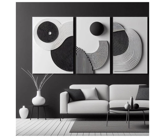 Canvas Art Prints for Clean Monochromatic Interior
