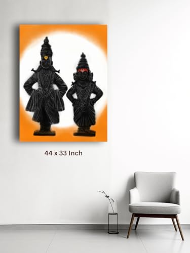 Art to Doors | Vitthal Rakhumai Idol | Artist Kalyani Wankhede | Vertical | Art Prints | Home Decor | Wall Art | Gift Items | Canvas Frame