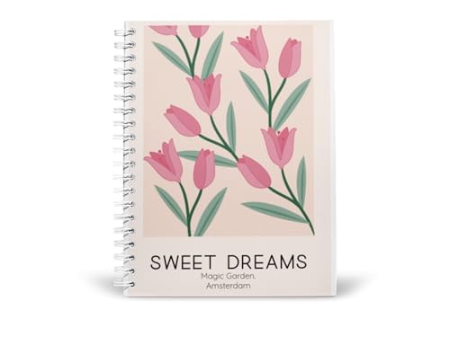 Art to Doors | Sweet Dreams | Spiral Notebooks | A5 Size Paper | 120 Pages | 70 GSM Paper | Attractive Cover Designs