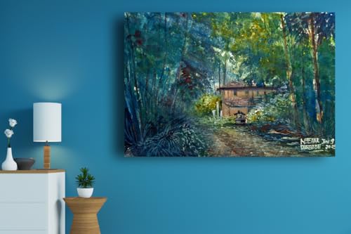 Art to Doors| The Journey Home | Artist Neehar Kiran Dabade | Rectangle | Art Print | Home Decor | Wall Decor | Gift Items | Canvas Frame