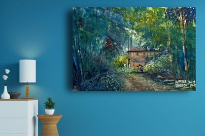 Art to Doors| The Journey Home | Artist Neehar Kiran Dabade | Rectangle | Art Print | Home Decor | Wall Decor | Gift Items | Canvas Frame