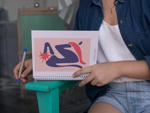 Art to Doors | Colorful Soul | Spiral Notebooks | A5 Size Paper | 120 Pages | 70 GSM Paper | Attractive Cover Designs