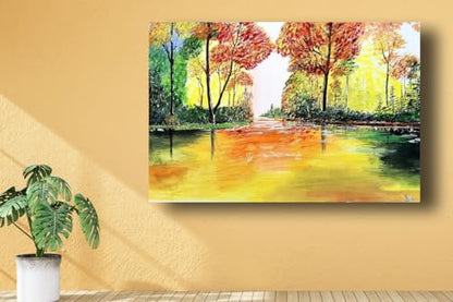 Art to Doors | Nature Beauty | Artist Ravindran Krishnan| Rectangle | Art Prints | Home Decor | Wall Art | Gift Items | Canvas Frame