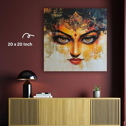 Art to Doors | Graceful Woman Face Art | Square | Art Print | Home Decor | Wall Decor | Gifts for Women | Gifts for Men | Gift Items | Wall Art