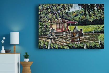 Art to Doors | Earthy Connect | Artist Neehar Kiran Dabade | Rectangle | Art Prints | Home Decor | Wall Art | Gift Items | Canvas Frame