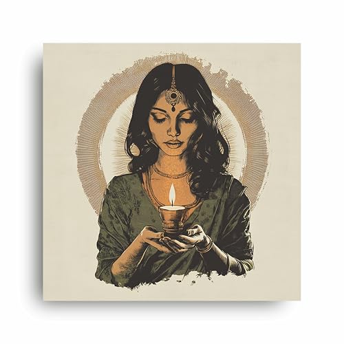 Art to Doors | Soul's Reflection | Square | Art Print | Home Decor | Wall Decor | Gifts for Women | Gifts for Men | Canvas Frame