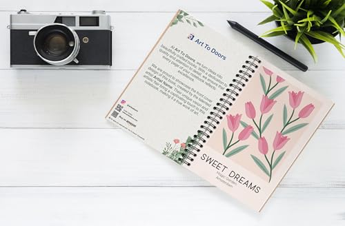 Art to Doors | Sweet Dreams | Spiral Notebooks | A5 Size Paper | 120 Pages | 70 GSM Paper | Attractive Cover Designs